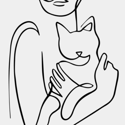 WOMEN WITH CAT  Thumbnail